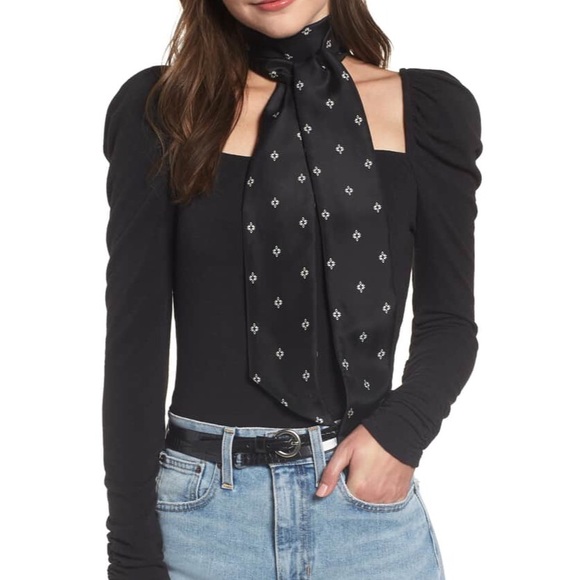 [ nwt ] Something Navy Square Neck Knit Top - Picture 2 of 6